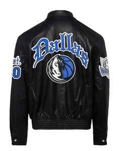 Chaqueta de Cuero Completa de los Dallas Mavericks Negra - Product Image 2