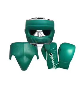 Gants d'entraînement de boxe MMA personnalisés pour le visage entier - Équipement de protection durable en cuir véritable lacé, anti-humidité pour la boxe - Product Image 5