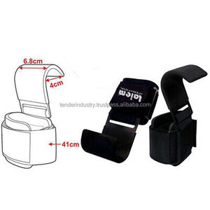 Ganchos Metálicos para Levantamiento de Pesas y Correas para Peso Muerto con Agarres Antideslizantes de Alta Resistencia Personalizados para Entrenamientos de Fisicoculturismo en el Gimnasio - Product Image 2