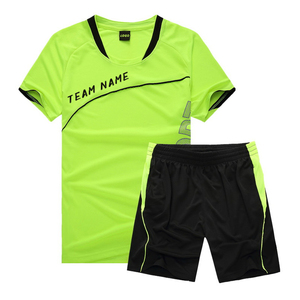 Team Name <b>Soccer</b> Jersey Set Black Neon Green Crew Neck Short Sleeve Moisture Wicking Polyester Uniform Adult Unisex - Product Image 2