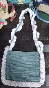 Handmade 100% Cotton Crochet Boho Tote Bags Reusable Eco-Friendly Fashion <b>Handbags</b> Custom Designs Wholesale Supply for - Product Image 5