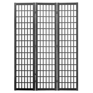 3-Panel Japanese Wood Folding Room Divider Portable Indoor Privacy <b>Screen</b> Partition Art Decor 3 Panel Japanese Room Divider - Product Image 1