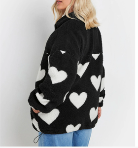 Sweat-shirt personnalisé en coton uni avec logo brodé, col montant, demi-zip, manches longues, prix de gros pour femmes - Product Image 2