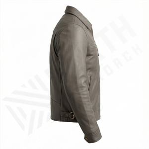 Veste de moto en cuir véritable pour homme de qualité supérieure, nouvelle arrivée, vestes de moto d'hiver, protections amovibles, personnalisables - Product Image 3