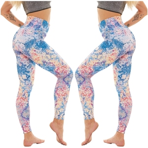 Leggings de yoga d'été pour femmes 100% coton sans couture taille haute respirants antibactériens à carreaux haute performance confort durabilité - Product Image 3