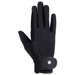 Gants d'équitation professionnels pour hommes et femmes, tissu extensible respirant avec paume antidérapante en silicone, compatibles écran tactile - Product Image 3