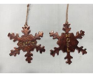 Adornos Navideños de Aluminio de Alta Calidad en Forma de Corazón, Juego de 3, Decoración Colgante para Árbol, Resistentes a los Golpes, al Mejor Precio - Product Image 1