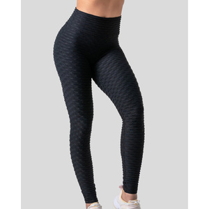 Women High Waist Pocket Yoga <b>Leggings</b> Solid Quick Dry Stretch Workout Pants Lift the Hips Full Length Activewear - Product Image 5