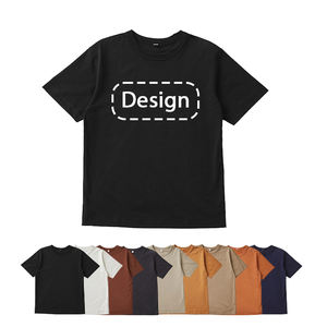 เสื้อยืดโอเวอร์ไซส์ผู้ชาย ผ้าฝ้ายสีดำ คอกลม ไหล่ตก ทรงใหญ่ หนานุ่ม ขายส่ง เสื้อผ้าสตรีทแวร์ ทรงบ็อกซี่ - Product Image 5