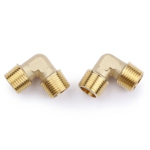 Conector de Codo Roscado Macho a Macho de Latón BSP BTP NPT, Adaptador de 90 Grados para Tuberías de Suministro de Agua - Product Image 2
