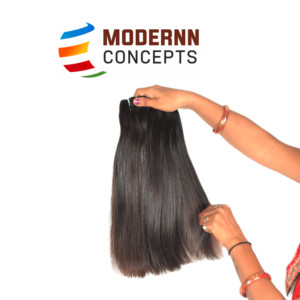 Paquetes de Cabello Humano Indio Remy Virgen Crudo al por Mayor de Primera Calidad, Doble Trama, Color Natural, Liso Sedoso, Doble Extracción - Product Image 3