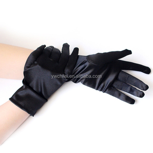 Gants courts en satin pour femmes, en dentelle, élégants, pour mariages, soirées, opéras, accessoires de déguisement, vente en gros - Product Image 3