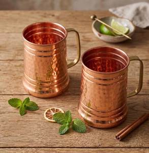 Vaso de Agua Ayurvédico Hecho a Mano con Aluminio Puro 100% Martillado, 18 Onzas Líquidas, Diseño Clásico, Ecológico, de Metal - Product Image 2