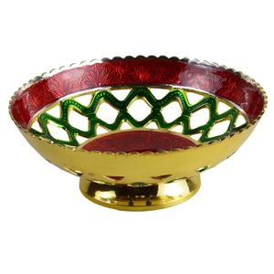 Panier de rangement de cuisine rond moderne en fer, bol décoratif pour fruits, légumes et pain - Product Image 6