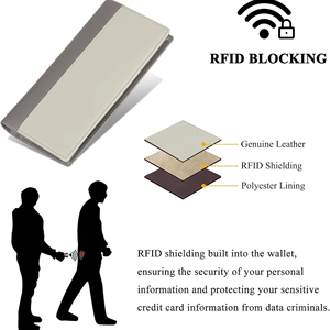 Wholesale Designer <b>Wallets</b> with logo Luxury Genuine Leather Men's Fashion Bifold <b>Wallet</b> - Product Image 4