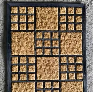 Jucor Exports High Quality Coir Rubber Non Brush Entrance <b>Mat</b> Durable Slip Resistant Dirt Trapping Easy Clean Traditional Design - Product Image 1