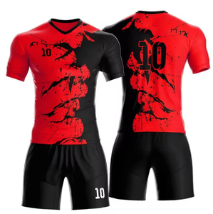 เสื้อฟุตบอลซับลิเมชั่นขายส่ง ชุดฟุตบอลชาย โพลีเอสเตอร์ 100% 300 กรัม - Product Image 6