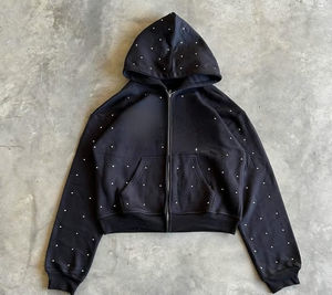 Sweat à capuche oversize uni en molleton de coton épais 420g, design unique, qualité supérieure - Product Image 5