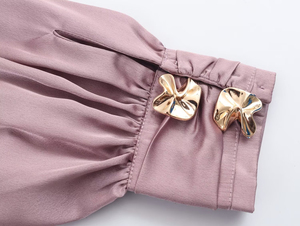 Blusa Casual Moderna para Mujer, Camisa Ligera con Botones, Producción en Masa por Fábrica de Ropa Personalizada - Product Image 4