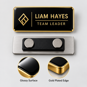 Placa de Identificación Personalizada con Nombre Grabado, Etiqueta de Metal para Personal, Logotipo Personalizado, Fabricante OEM al por Mayor - Product Image 3
