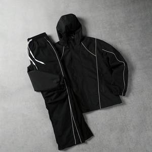 Conjunto de Chaqueta Cortavientos de Invierno Unisex de Talla Grande OEM con Capucha, Ropa Deportiva Transpirable 100% Poliéster, Personalizable para Hombre y Mujer - Product Image 3