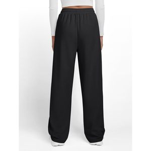 กางเกงจ็อกเกอร์ทรงหลวมเอวสูงสำหรับผู้หญิง คอลเลคชั่นฤดูใบไม้ร่วง 2025 ของ Custom Queen พร้อมกระเป๋า ทรงขาตรงเอวกลาง - Product Image 2