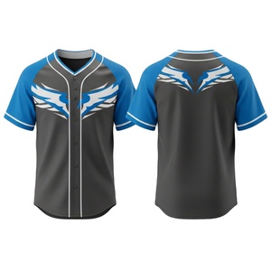 Proveedor Profesional de Camisetas de Béisbol que Ofrece Material Transpirable de Secado Rápido con Impresión Personalizada de Color y Logotipo para Ropa Deportiva de Equipo - Product Image 1