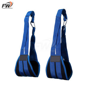 Sangles abdominales réglables antidérapantes avec logo personnalisé, en néoprène et coton, équipement de fitness pour tractions et musculation - Product Image 2