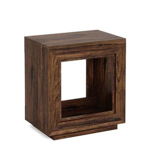 Tavolino Quadrato in Legno con Capacità di Archiviazione, Tavolino da Caffè, Comodino, Categoria Prodotti: Comodini - Product Image 5