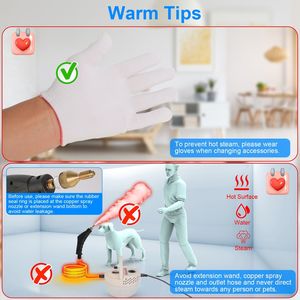 Pulitore a Vapore Portatile da 2500W con 3 Bar di Pressione, 6 Livelli di Vapore Regolabili, Serbatoio Grande da 1400ML, Funzioni di Protezione Multiuso - Product Image 2