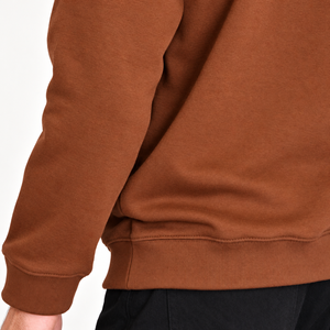 Men's Regular Fit Pullover <b>Hoodie</b> With Contrast Drawstring Hood Plain Pocketless Front Ribbed Cuffs And Bottom Waistband - Product Image 6