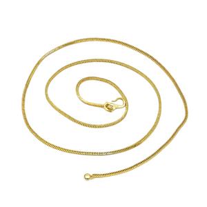 Collier chaîne en laiton plaqué or micro 14K 18K 24K motif serpent pour femme – Vente en gros - Product Image 3