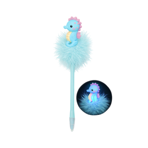 Stylo Gel Lumineux Nouveauté 0,7 mm en Plastique Bleu/Noir, Motif Canard Mignon, Idéal pour Cadeau, Fête, Bureau – Le Choix Populaire - Product Image 6