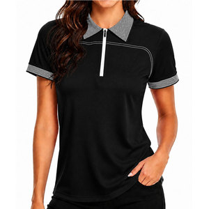 Polos de golf de alta calidad para mujer, hechos con tela de secado rápido y un diseño deportivo elegante. - Product Image 1