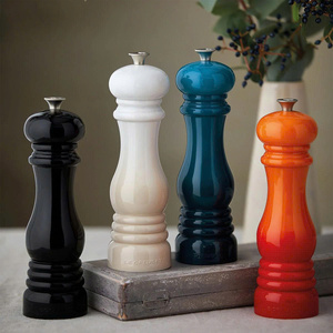 Luxury Wooden Spice Grinder Lacquer Home <b>Kitchen</b> <b>Accessory</b> Adjustable Wooden Pepper Mill Handmade <b>Kitchen</b> Grinder OEM ODM - Product Image 3