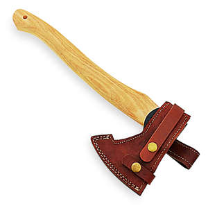 Hacha Tomahawk de Acero Inoxidable con Alto Contenido de Carbono 1095, con Mango de Madera, Herramienta Versátil para Exteriores, para Acampar, Bricolaje y Uso Industrial - Product Image 5