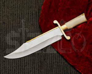 OEM Wholesale 17" Factory Made Cheap Low Price Handmade D2 Steel Camel <b>Bone</b> Brass <b>Handle</b> Hunting Camping <b>Knife</b> Ideal Gift - Product Image 3
