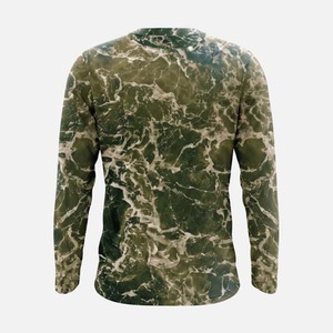Camisa de Pesca de Manga Larga con Estampado Verde para Hombre, Protección Solar UPF 50, Secado Rápido, Poliéster, Talla Adulto, Totalmente Personalizable - Product Image 4