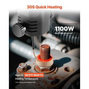 Riscaldatore a Induzione Magnetica Portatile da 1100W 110V per Rimozione Bulloni e Dadi, Uso Domestico - Product Image 2