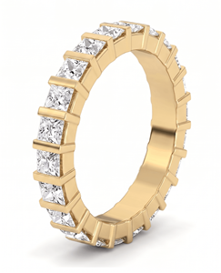 Anillo de Compromiso de Diamantes de Corte Princesa, Joyería Fina Clásica, Diamantes Naturales y Cultivados en Laboratorio - Product Image 2