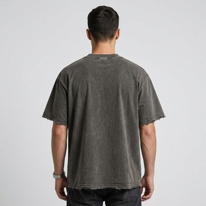 Camiseta Glory Vintage de Gran Tamaño con Estampado Gráfico, Personalizada, 100% Algodón, Lavado Ácido, Corte Cuadrado, para Unisex - Product Image 5