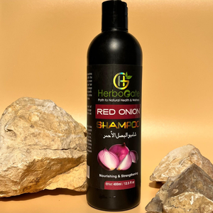 HerboGate <b>Red</b> Onion <b>Shampoo</b> 400ml Nourishing Strengthening Hair Growth For All Hair Types Unisex <b>Red</b> Onion <b>Shampoo</b> - Product Image 4