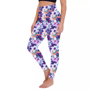 Leggings Deportivos Sublimados Sin Costuras para Mujer, Leggings de Gimnasio, Fitness, Running, con Logotipo Personalizado, Cintura Alta - Product Image 5