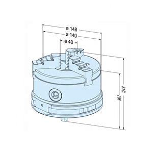 <span class=keywords><strong>Mandrin</strong></span> manuel à trois mâchoires <span class=keywords><strong>concentrique</strong></span> en acier de précision HPEDM compatible ER-068697 HE-E07113 - Product Image 2