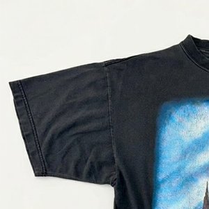 เสื้อยืดสีดำพิมพ์โลโก้ตามสั่งขายส่งสำหรับผู้ชาย เสื้อผ้าลำลองระบายอากาศสำหรับฤดูร้อน สินค้าขายดี เสื้อคลุมลำลอง - Product Image 6