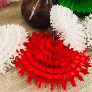 Decoración de Copos de Nieve de Papel con Forma 3D de 20 cm, Hechos a Mano, para Eventos en Interiores, Hogar, Bodas, Cumpleaños - Product Image 3