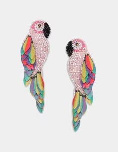 ICE CREAM Vintage Ethnic Style Floral Seed Beads Tassel Earrings Bohemian Colorful Handmade Beaded - Product Image 2