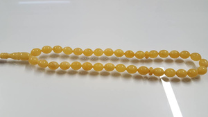 Perles ovales en résine noire/brune brillante, tasbih islamique, misbaha, subha, chapelet de prière musulman, fait à la main par SmarkExports - Product Image 6