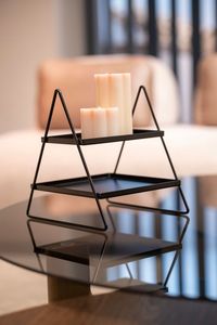 Hot Selling Two Tier Marble Dessert Stand with Gold Frame for Cake <b>Cupcake</b> Display and Table Decor Two tier marble dessert - Product Image 3