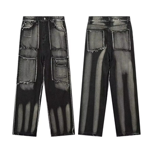 Jeans Baggy Double Destroyer para Hombre, Azul Neutro, Corte Relajado, Estilo Desgastado, Algodón Resistente, Tallas 28 a 38 - Product Image 4